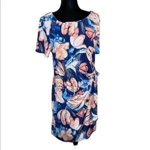 NWOT Paisley Shift Stretch Casual Formal Dress Paisley Floral Size 12